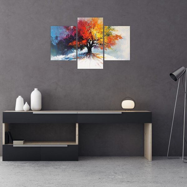 Slika - Šareno drvo (90x60 cm)