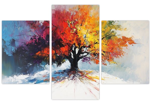 Slika - Šareno drvo (90x60 cm)
