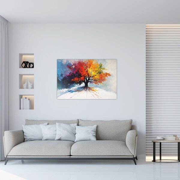 Slika - Šareno drvo (90x60 cm)