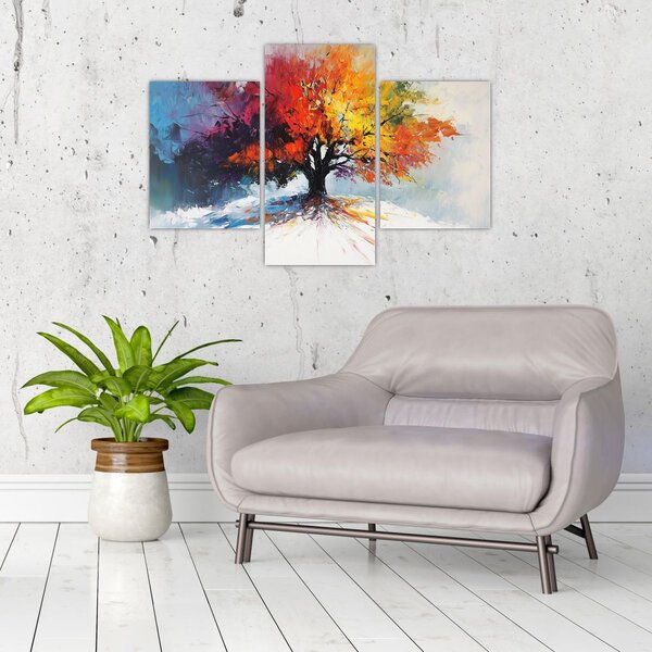 Slika - Šareno drvo (90x60 cm)