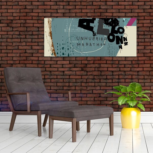 Slika - Leteći balon s dugom (120x50 cm)