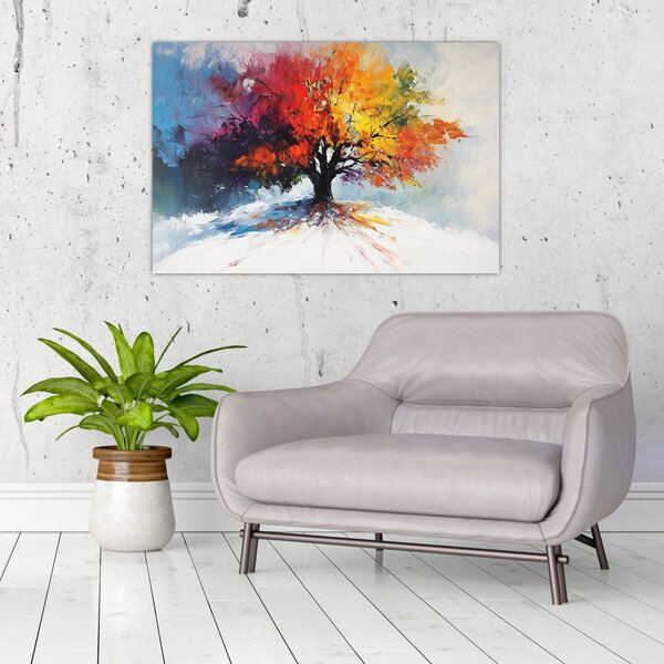 Slika - Šareno drvo (90x60 cm)