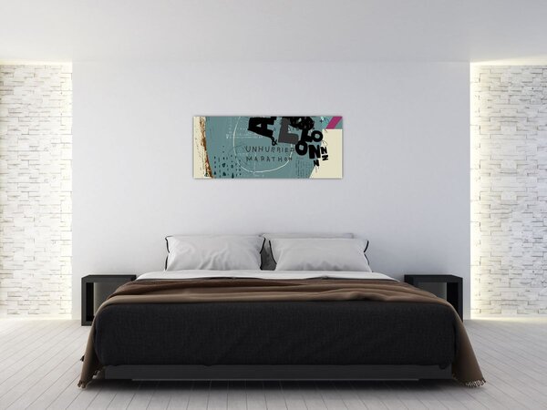 Slika - Leteći balon s dugom (120x50 cm)