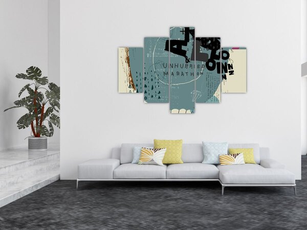 Slika - Leteći balon s dugom (150x105 cm)