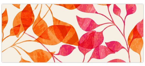 Slika - Narančasto lišće (120x50 cm)