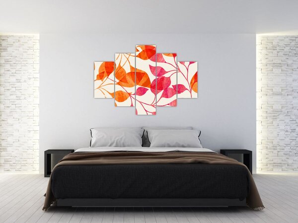 Slika - Narančasto lišće (150x105 cm)