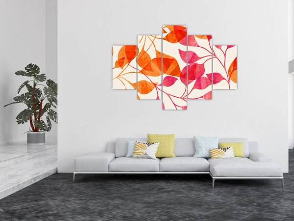Slika - Narančasto lišće (150x105 cm)