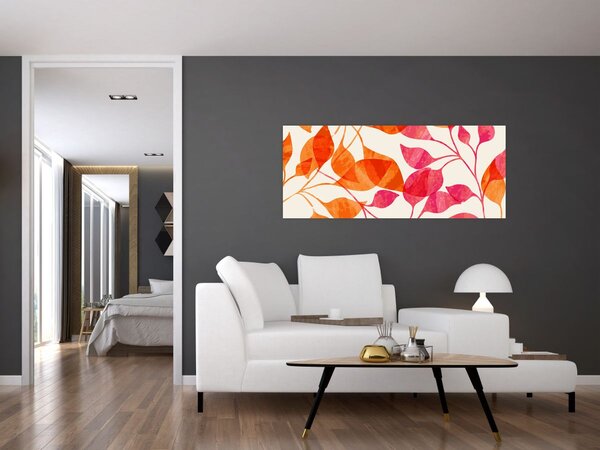 Slika - Narančasto lišće (120x50 cm)