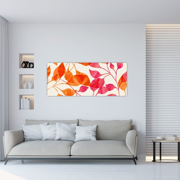 Slika - Narančasto lišće (120x50 cm)