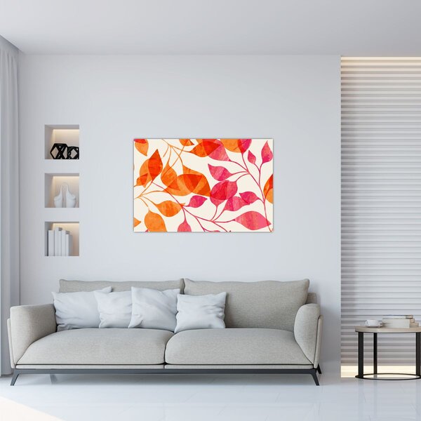Slika - Narančasto lišće (90x60 cm)