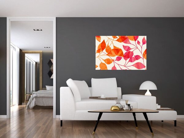 Slika - Narančasto lišće (90x60 cm)