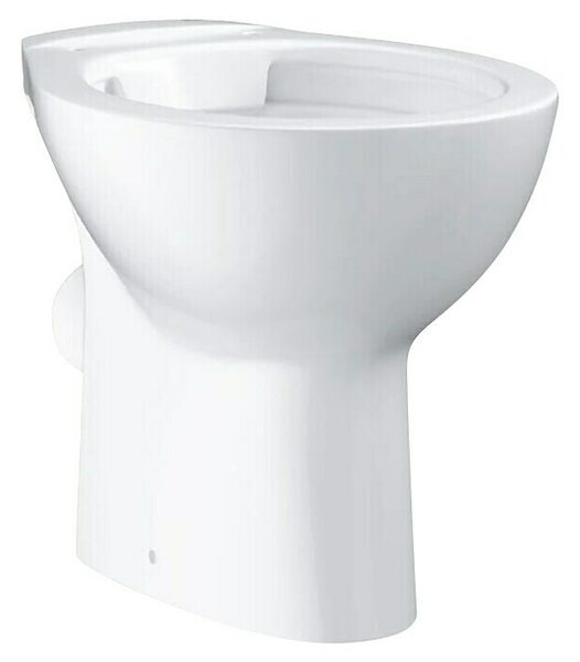 Stajaća WC školjka Bau Ceramic (Bez ruba, Bijela, Vodoravno)