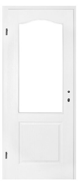 Eurolam Sobna vrata Classic SM P2 (850 x 2.000 mm, Bijele boje, Središnji položaj: Saće, Smjer otvaranja: Lijevo)