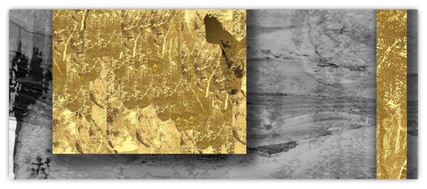 Slika - Zlatni kvadrati N⁰2 (120x50 cm)