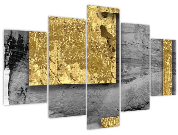 Slika - Zlatni kvadrati N⁰2 (150x105 cm)