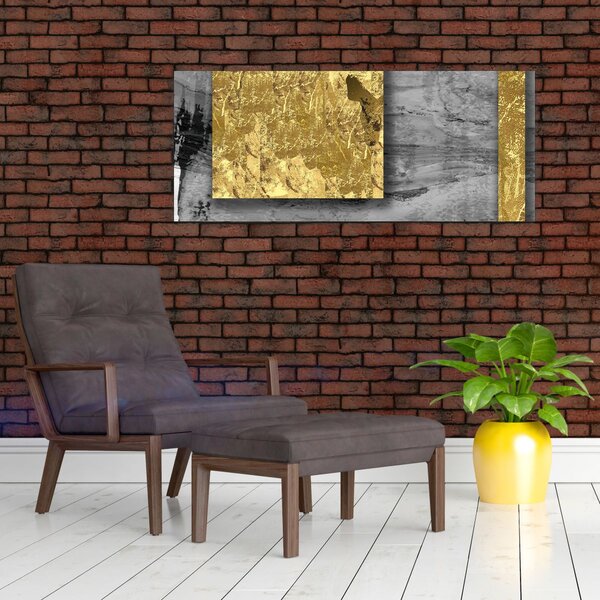 Slika - Zlatni kvadrati N⁰2 (120x50 cm)