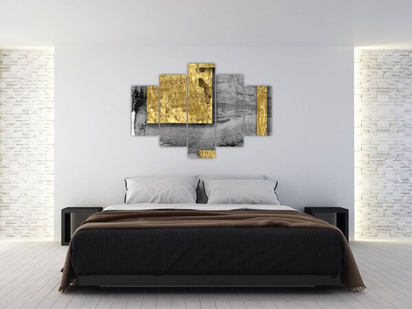 Slika - Zlatni kvadrati N⁰2 (150x105 cm)