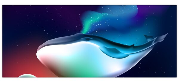Slika - Kit u svemiru (120x50 cm)