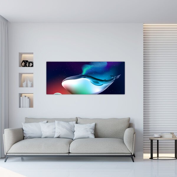 Slika - Kit u svemiru (120x50 cm)