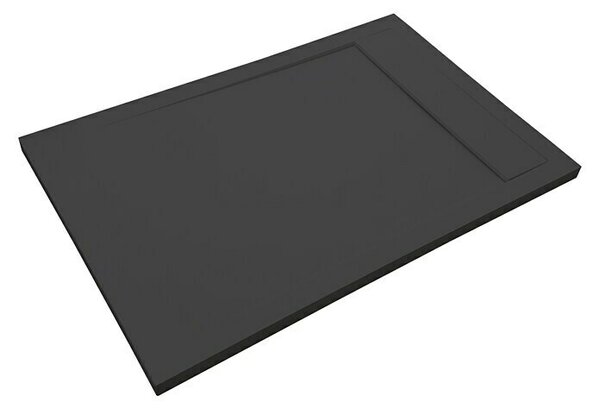 Camargue Tuš kada Manhattan (D x Š: 100 x 80 cm, Kompozitni materijal, Crne boje)