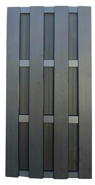 Ogradna ploča WPC (90 x 180 cm, Sive boje)