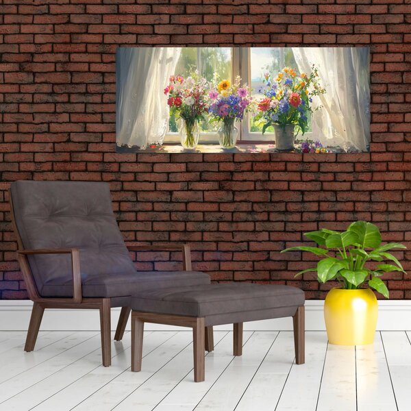 Slika - Buket kraj prozora (120x50 cm)