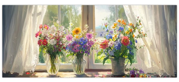 Slika - Buket kraj prozora (120x50 cm)