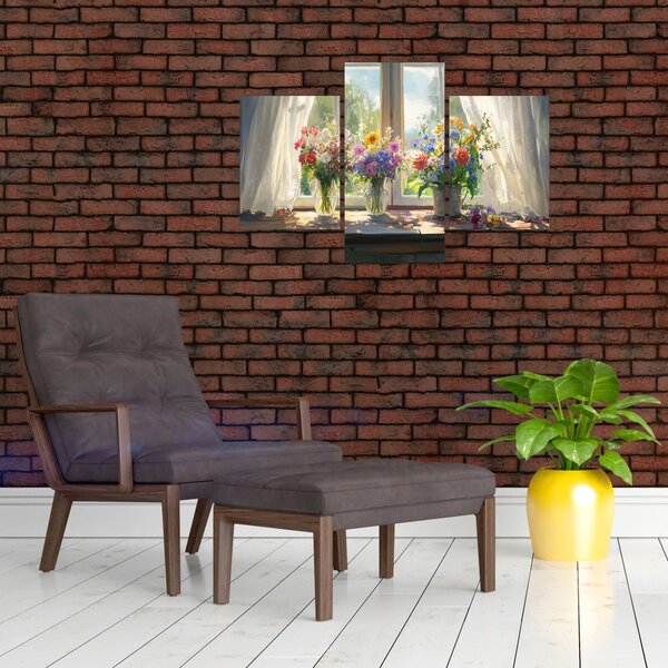 Slika - Buket kraj prozora (90x60 cm)