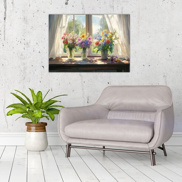 Slika - Buket kraj prozora (70x50 cm)