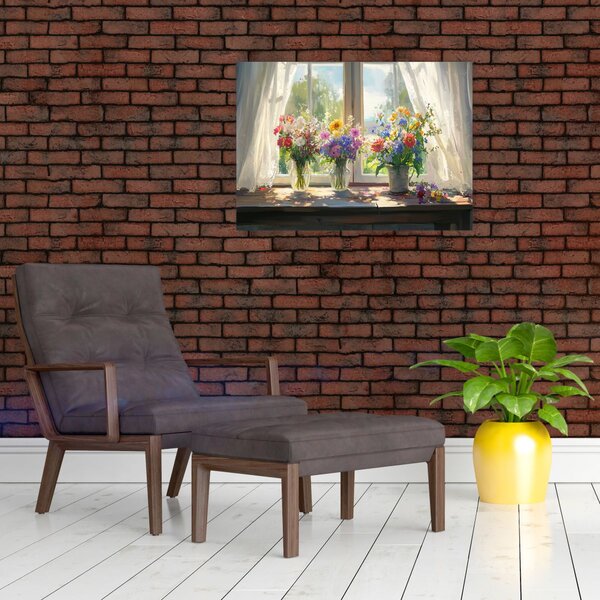 Slika - Buket kraj prozora (70x50 cm)