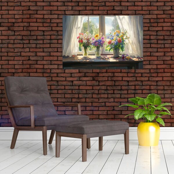 Slika - Buket kraj prozora (90x60 cm)