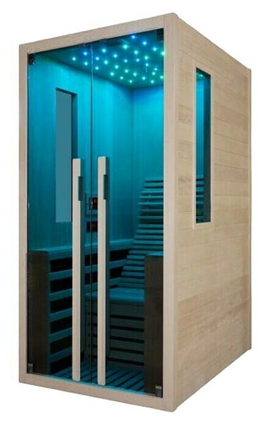 Sanotechnik Infracrvena sauna Carbon 1 (D x Š x V: 130 x 100 x 195 cm, 9 karbonsko-magnezijskih grijaćih ploča)
