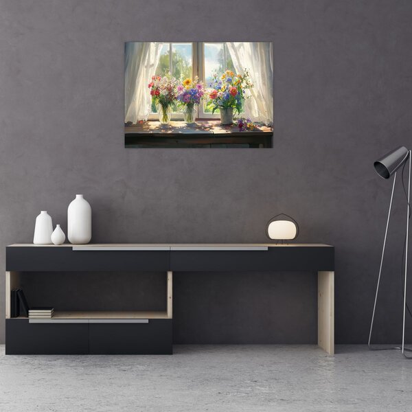 Slika - Buket kraj prozora (70x50 cm)