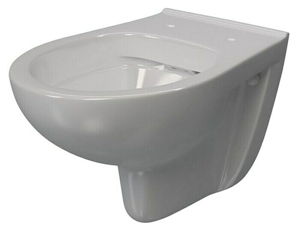Zidna WC školjka (Bez ruba, Oblik ispiranja: Duboko, WC odvod: Vodoravno, Bijele boje)
