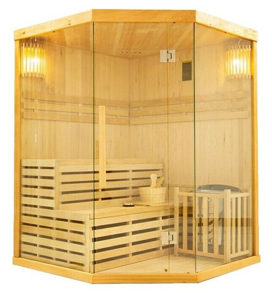 Sanotechnik Finska sauna Tallinn (D x Š x V: 150 x 150 x 200 cm, Snaga: 6 kW)