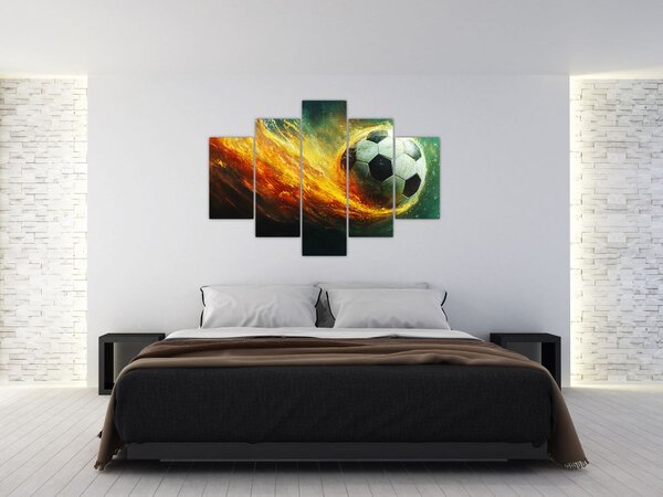 Slika - Nogometna lopta u letu (150x105 cm)
