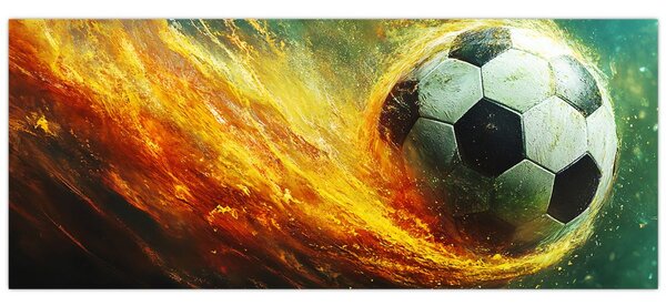 Slika - Nogometna lopta u letu (120x50 cm)