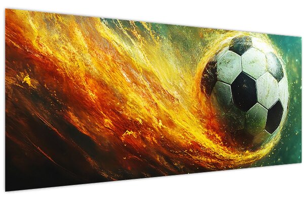 Slika - Nogometna lopta u letu (120x50 cm)
