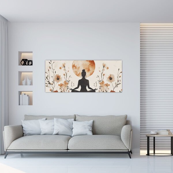 Slika - Narančasta joga (120x50 cm)