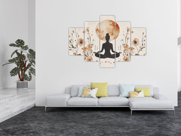 Slika - Narančasta joga (150x105 cm)