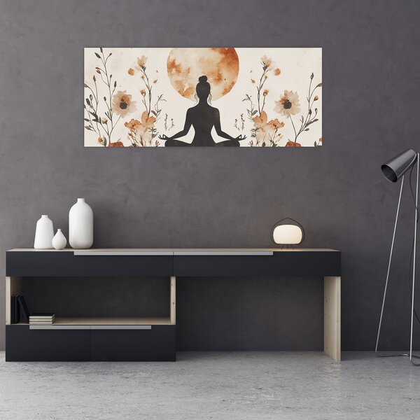 Slika - Narančasta joga (120x50 cm)
