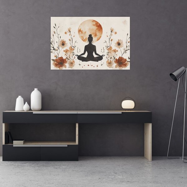 Slika - Narančasta joga (90x60 cm)