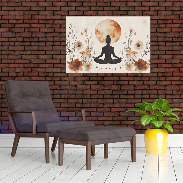 Slika - Narančasta joga (90x60 cm)