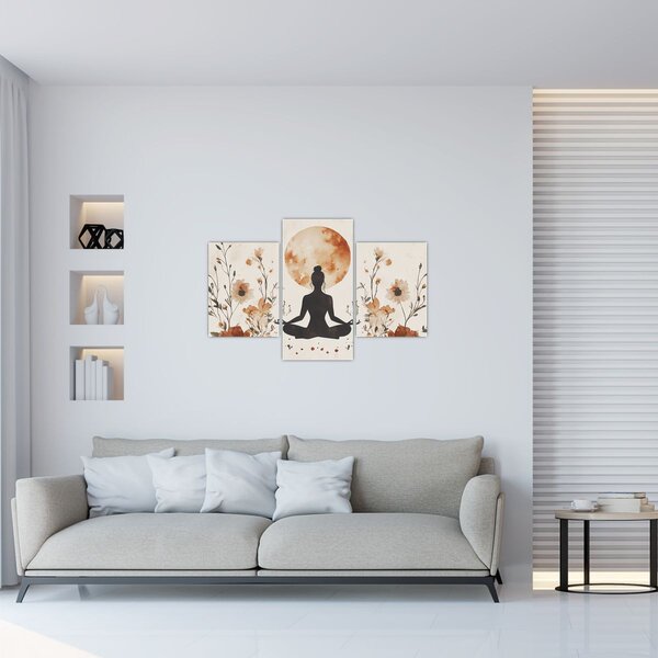 Slika - Narančasta joga (90x60 cm)