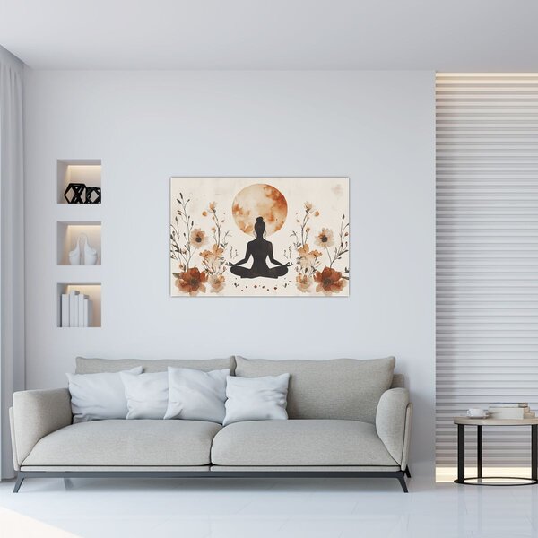 Slika - Narančasta joga (90x60 cm)