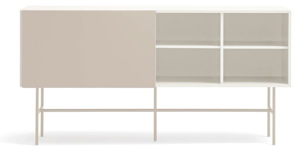 Bež/krem niska komoda s kliznim vratima 180x91 cm Nube – Teulat