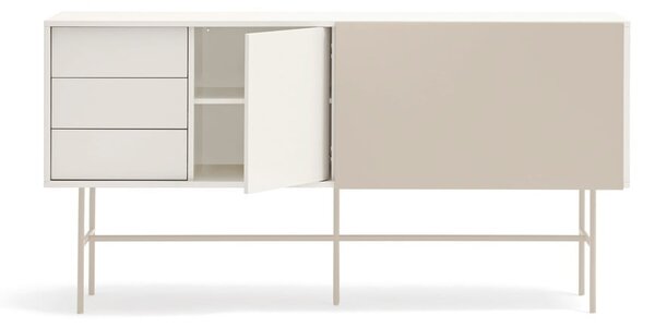 Bež/krem niska komoda s kliznim vratima 180x91 cm Nube – Teulat