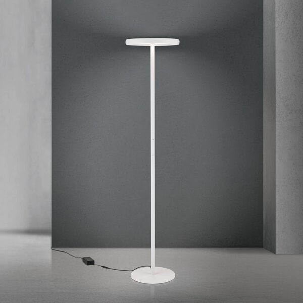 ORION KANT LED podna lampa, bijela, visina 185 cm, CCT, prigušivač, gore/dolje, prigušiva, Bijela, Dnevni boravak/blagovaonica, Stanite zračeći prema dolje