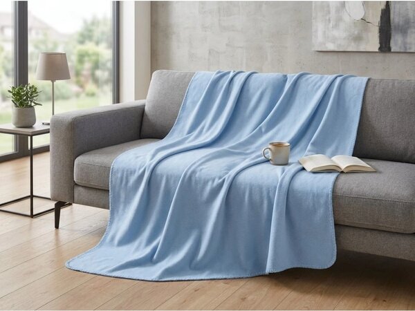 Fleec deka FLEORA, svijetloplava Dimenzije: 150 x 200 cm