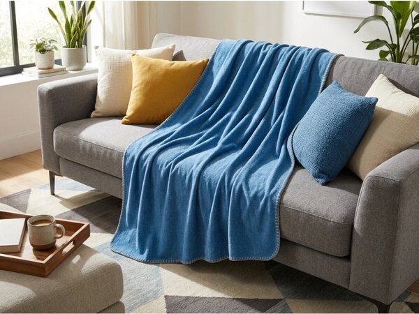 Flis deka STRIA, svijetloplava Dimenzije: 150 x 200 cm